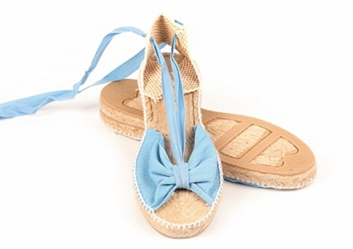 Alpargata cuña baja Mariposa mujer