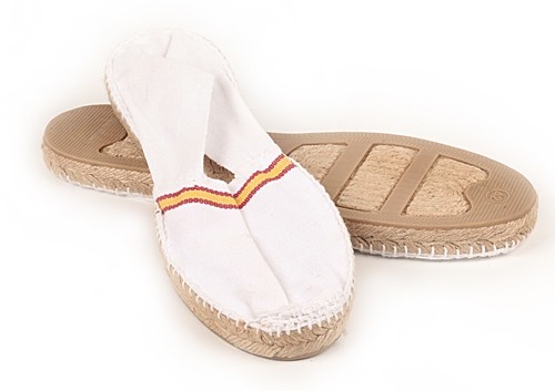 Alpargata plana con bandera España para hombre