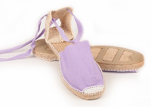 Alpargata plana con cintas niños