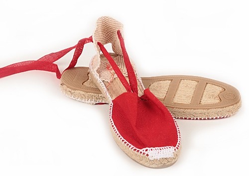 Alpargata plana con cintas niños