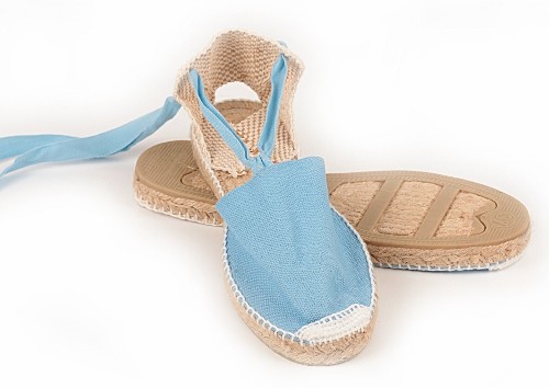 Alpargata plana con cintas niños