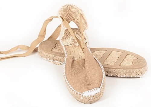 Alpargata plana con cintas niños