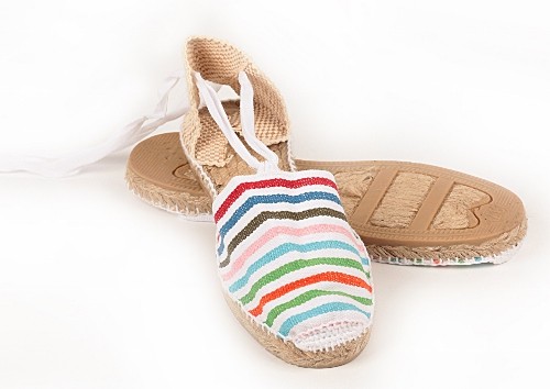 Alpargata plana con cintas niños