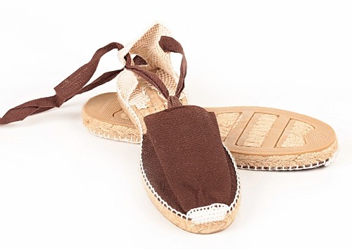 Alpargata plana con cintas niños