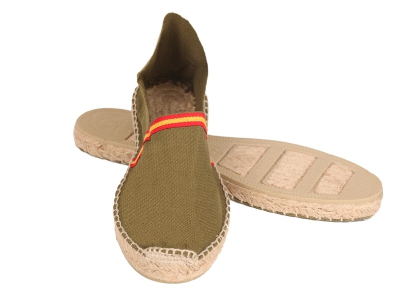 Alpargata plana con bandera España para hombre