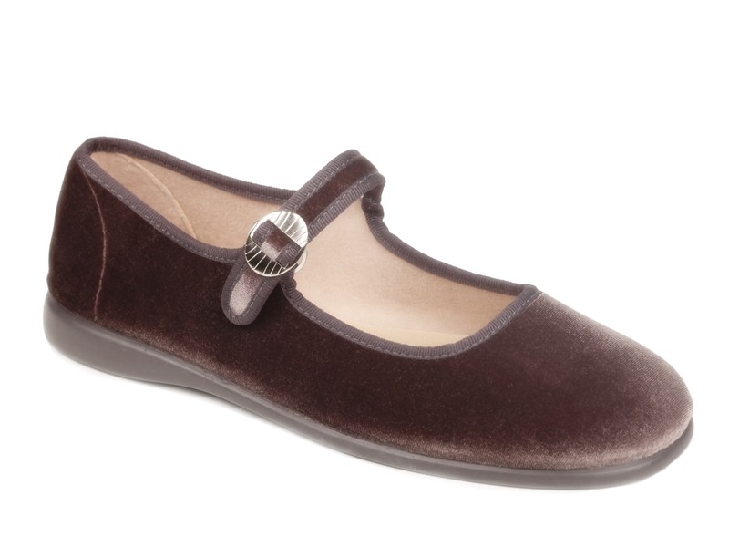 Merceditas de terciopelo mujer