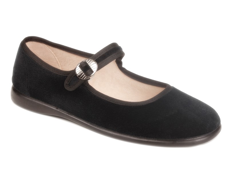 Merceditas de terciopelo mujer