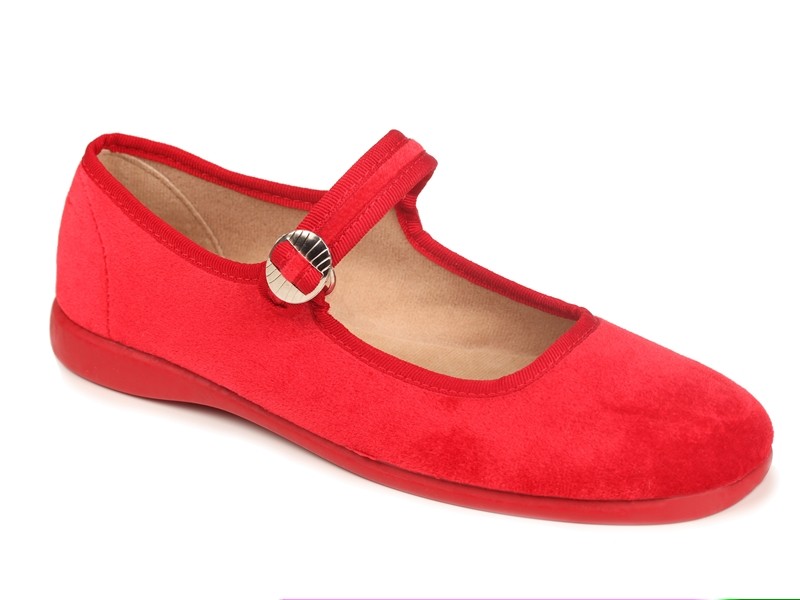 Merceditas de terciopelo mujer