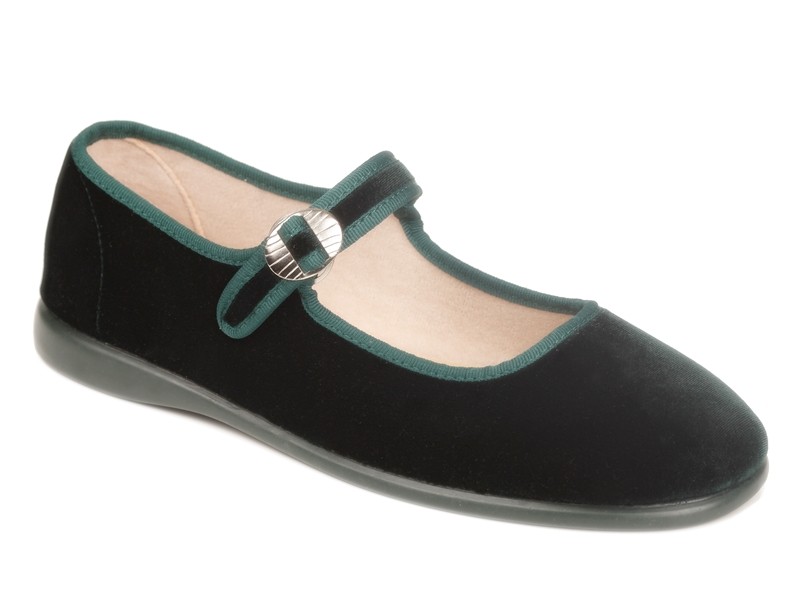 Merceditas de terciopelo mujer