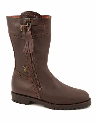 OUTLET - Bota de caza de piel de caña media (MON-85)