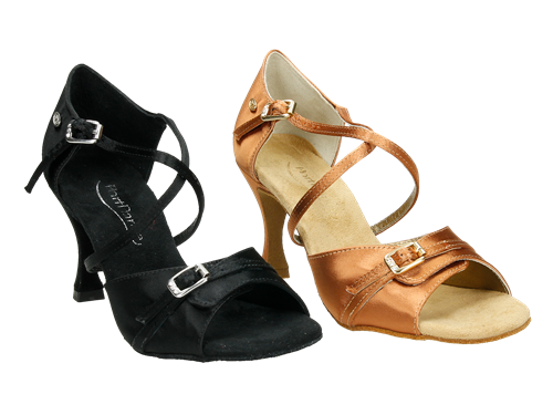 Sandalia baile Latino empeine ajustable tacón fino (PD636)