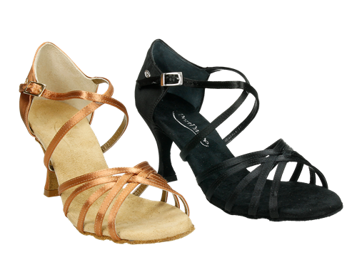 OUTLET - Sandalia baile Latino tiras cruzadas tacón fino (PD631)