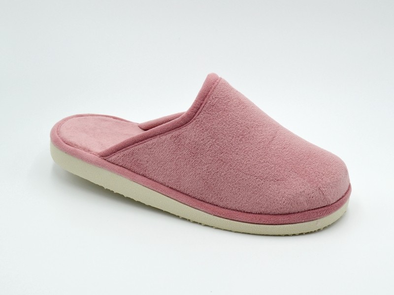 Zapatilla de pelo abierta mujer