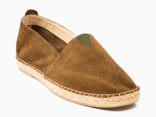 Alpargata plana de serraje para hombre (Mod. 42)