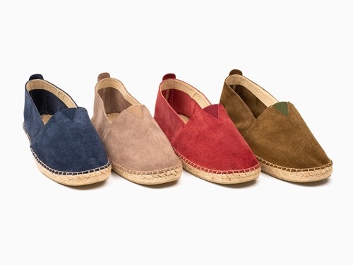 Alpargata plana de serraje para hombre (Mod. 42)