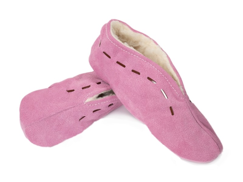 Babucha de serraje forrada niños