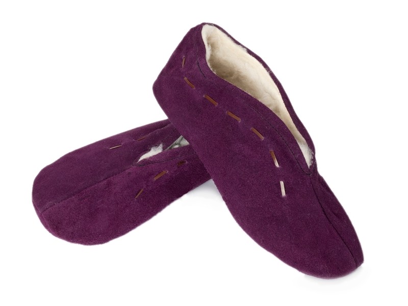 Babucha de serraje forrada niños