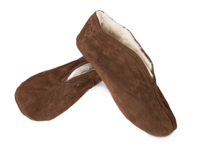 Babucha de serraje forrada niños