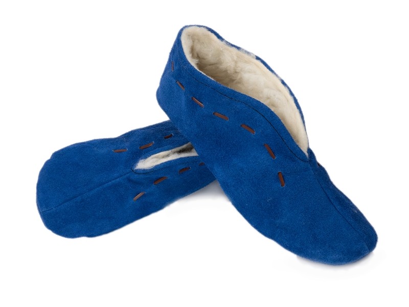 Babucha de serraje forrada niños