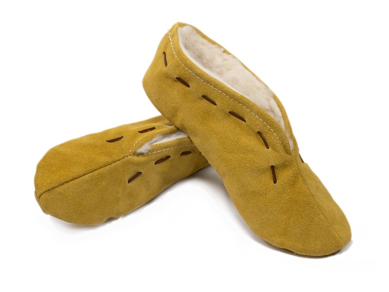 Babucha de serraje forrada niños