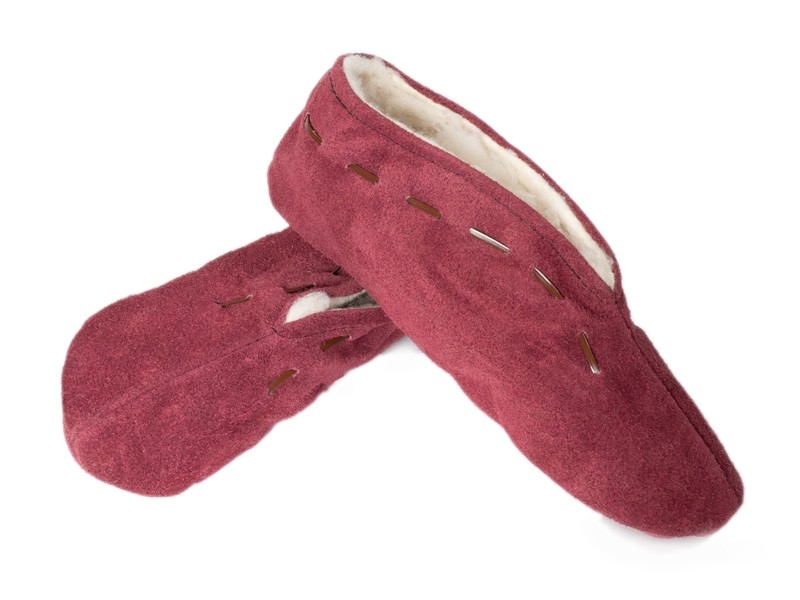 Babucha de serraje forrada niños