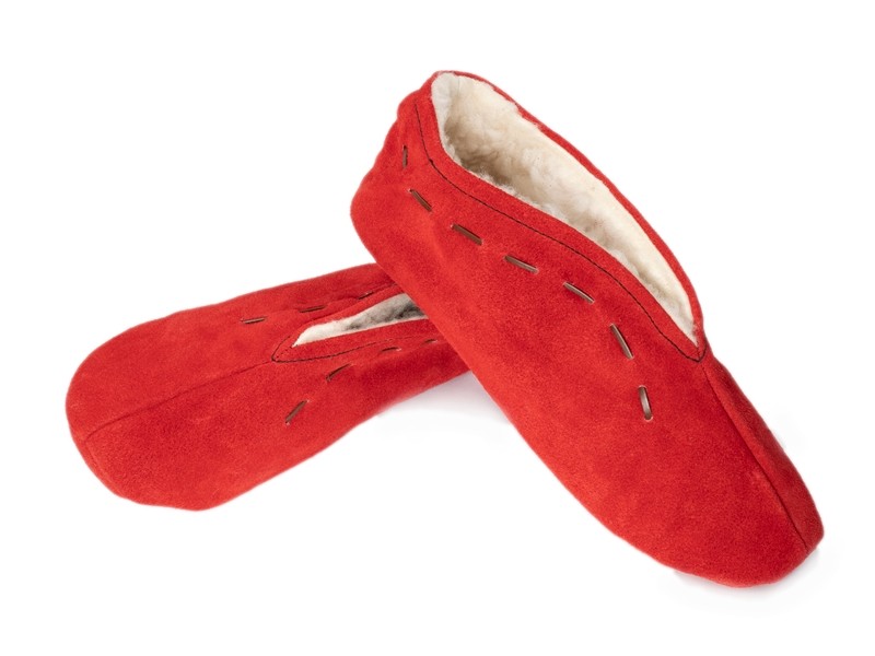 Babucha de serraje forrada para hombre