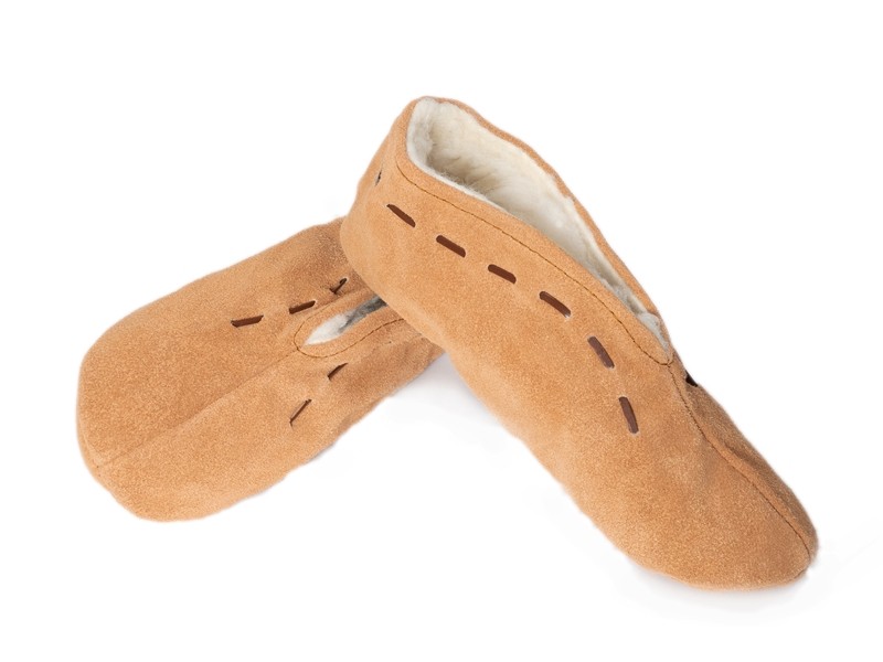 Babucha de serraje forrada para hombre