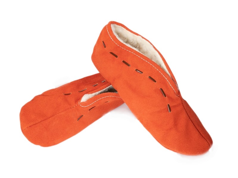 Babucha de serraje forrada para hombre