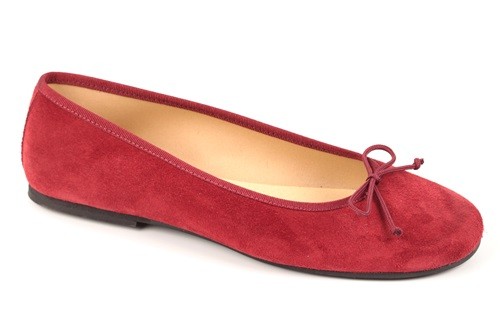 Manoletina de serraje mujer