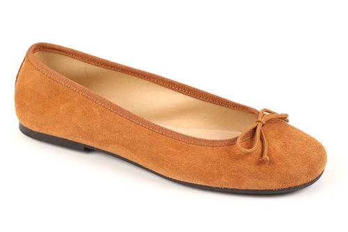 Manoletina de serraje mujer