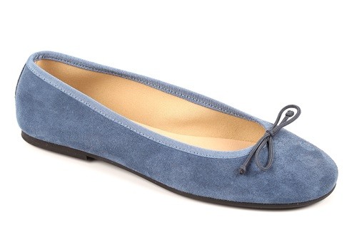 Manoletina de serraje mujer