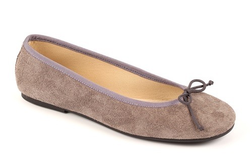 Manoletina de serraje mujer