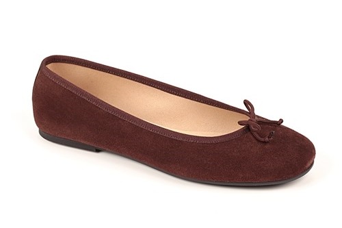 Manoletina de serraje mujer