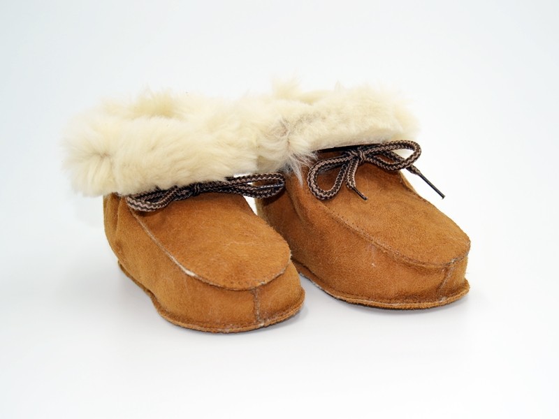 Babucha patuco de serraje forrado sin suela