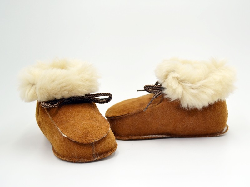 Babucha patuco de serraje forrado sin suela