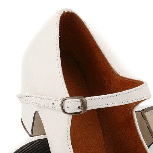OUTLET - Zapato flamenco SEMI-PROFESIONAL piel con correa sin clavetear