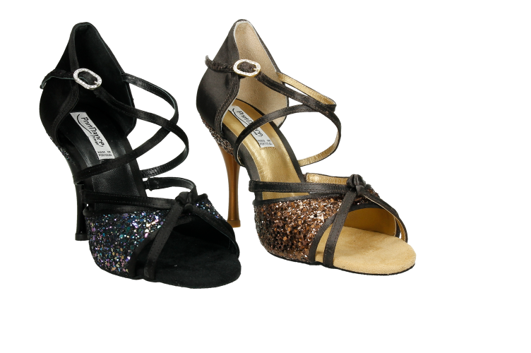 OUTLET - Sandalia baile Latino tiras cruzadas tacón fino (PD801)