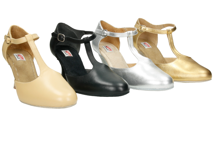 OUTLET - Zapato baile de salón suela serraje y tacón 7 cm