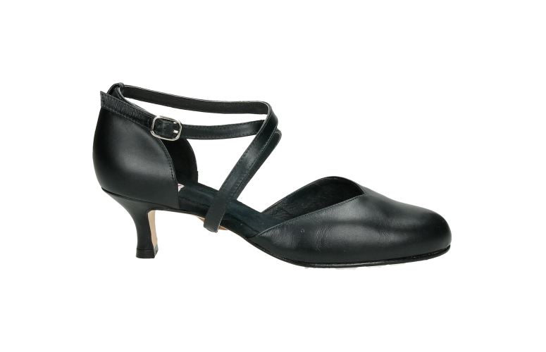 OUTLET - Zapato CRUZADO baile de salón suela cuero y tacón 5 cm